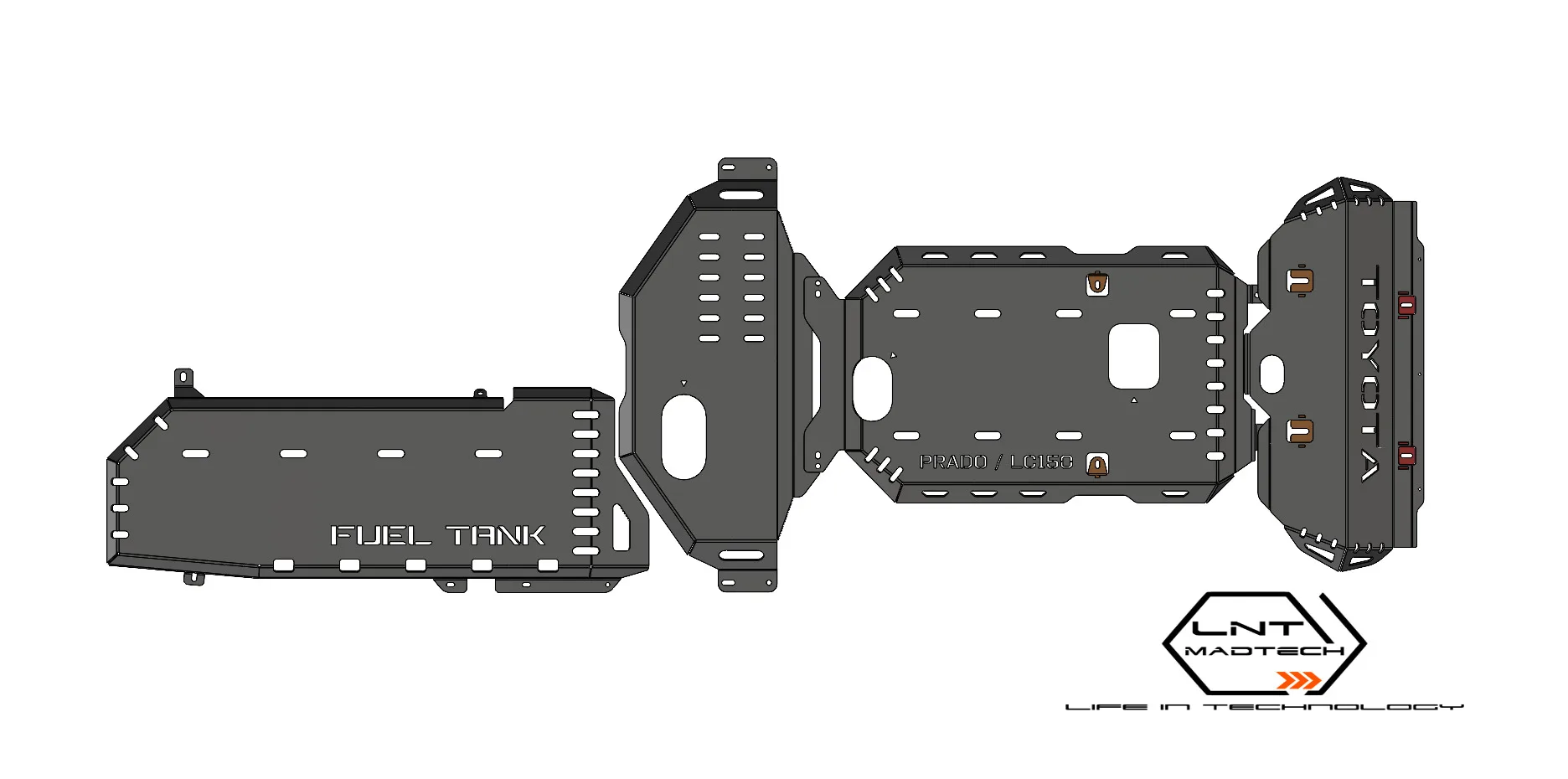 Underbody Protection Plate for TOYOTA Prado LC150 2009-2017 [UPPLC150_09+]
